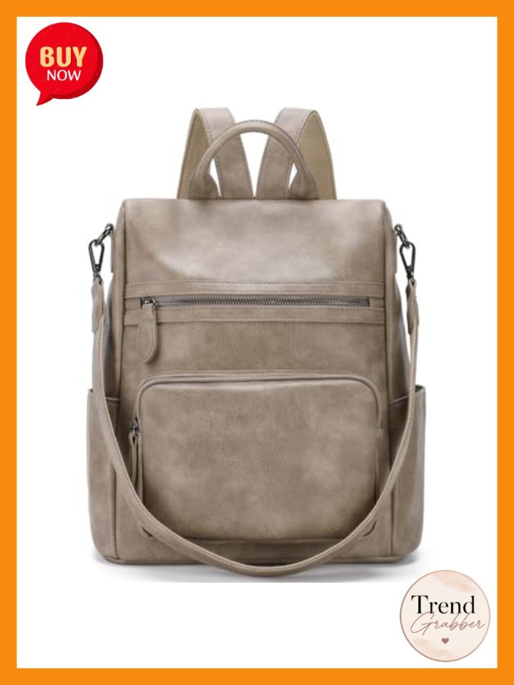 Anti Theft Backpack Purse Women PU Leather Designer Shoulder Bag Three Ways